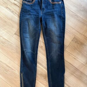 Frank Lyman Design Dark Blue Skinny Jeans